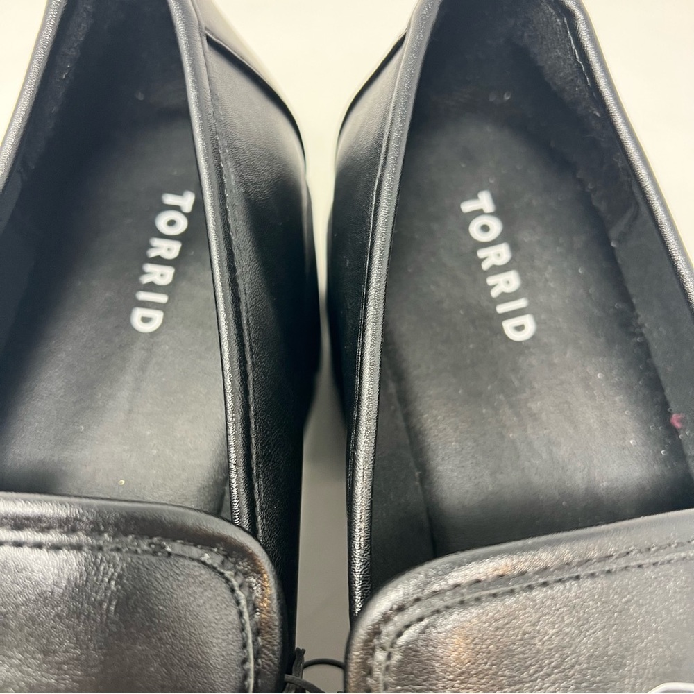 torrid Black Chunky Penny Loafers 11WW - Picture 7 of 9